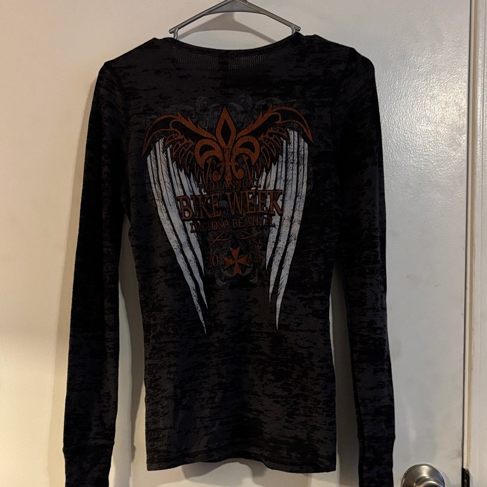 Next Level Apparel Black Long Sleeve Tee - Picture 3 of 3